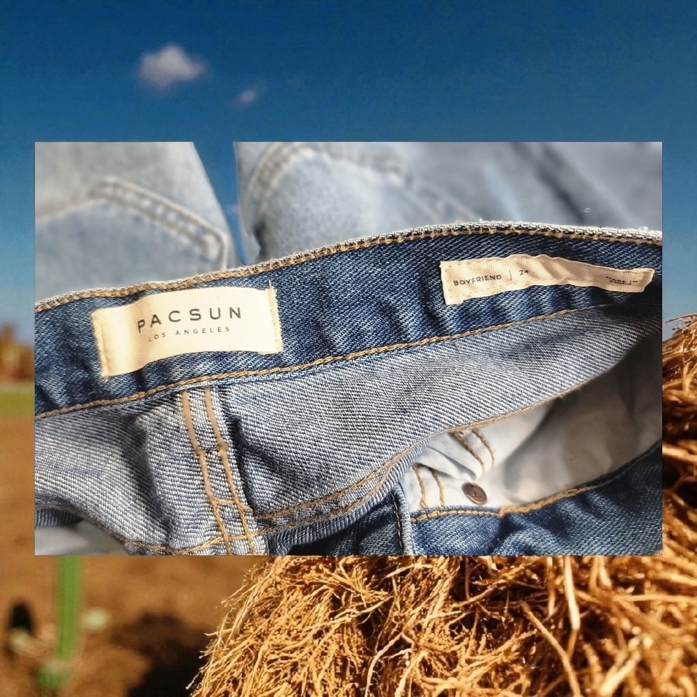 PacSun Classic Blue Denim Jeans 24" Waist - Picture 10 of 11